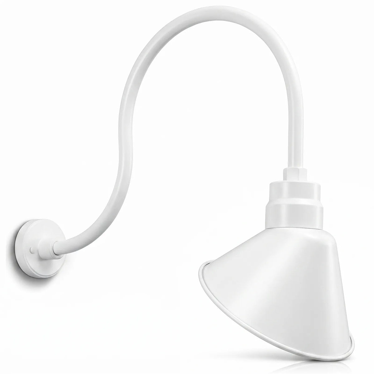Angled 10" Shade with 24" Gooseneck Arm