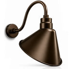 Angled 12" Shade with 15" Gooseneck Arm