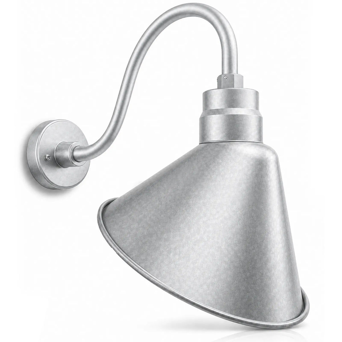 Angled 12" Shade with 15" Gooseneck Arm