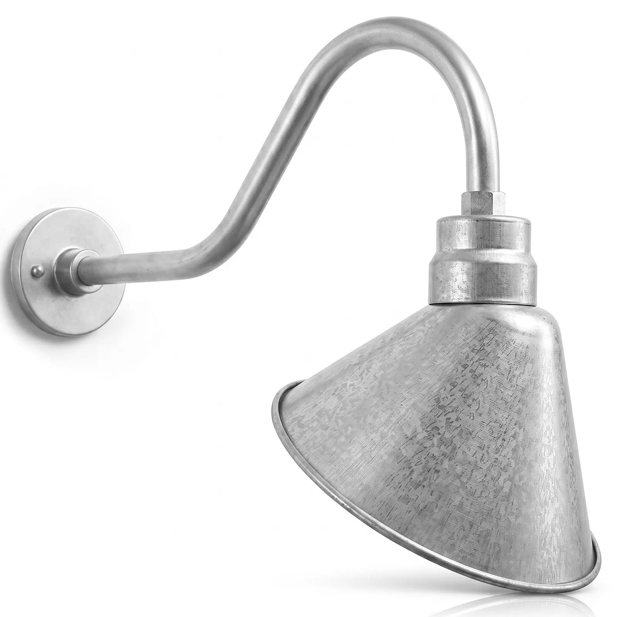 Angled 12" Shade with 22" Gooseneck Arm