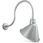 Angled 12" Shade with 24" Gooseneck Arm