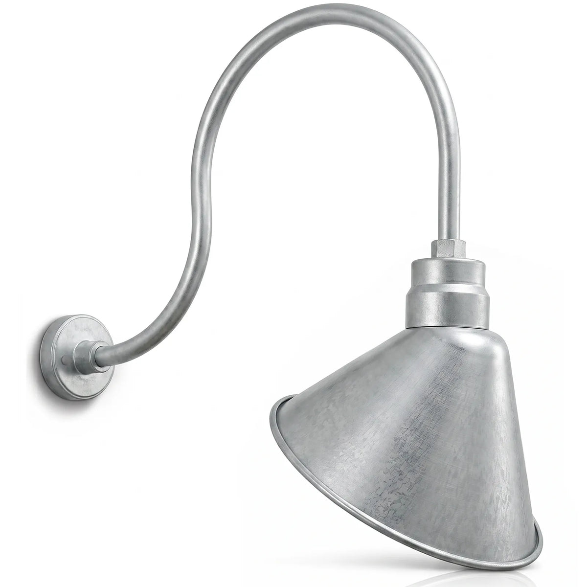 Angled 12" Shade with 24" Gooseneck Arm