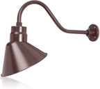 Angled 12" Shade with 22" Gooseneck Arm