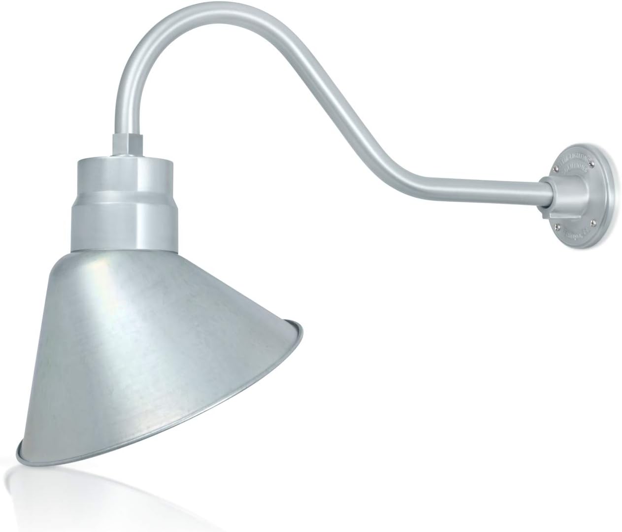 Angled 12" Shade with 22" Gooseneck Arm