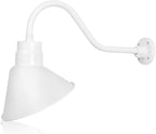 Angled 12" Shade with 22" Gooseneck Arm