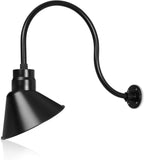 Angled 12" Shade with 24" Gooseneck Arm