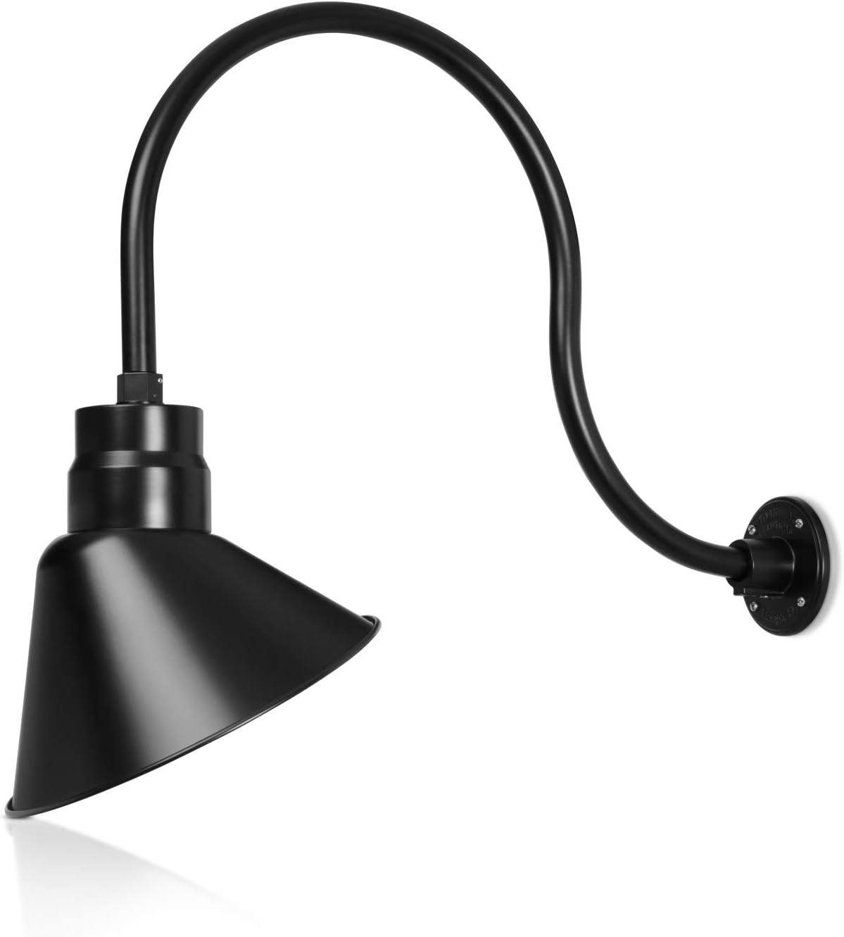 Angled 12" Shade with 24" Gooseneck Arm