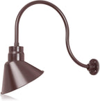 Angled 12" Shade with 24" Gooseneck Arm