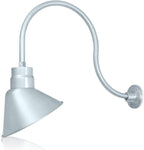 Angled 12" Shade with 24" Gooseneck Arm