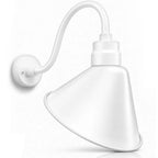 Angled 12" Shade with 15" Gooseneck Arm
