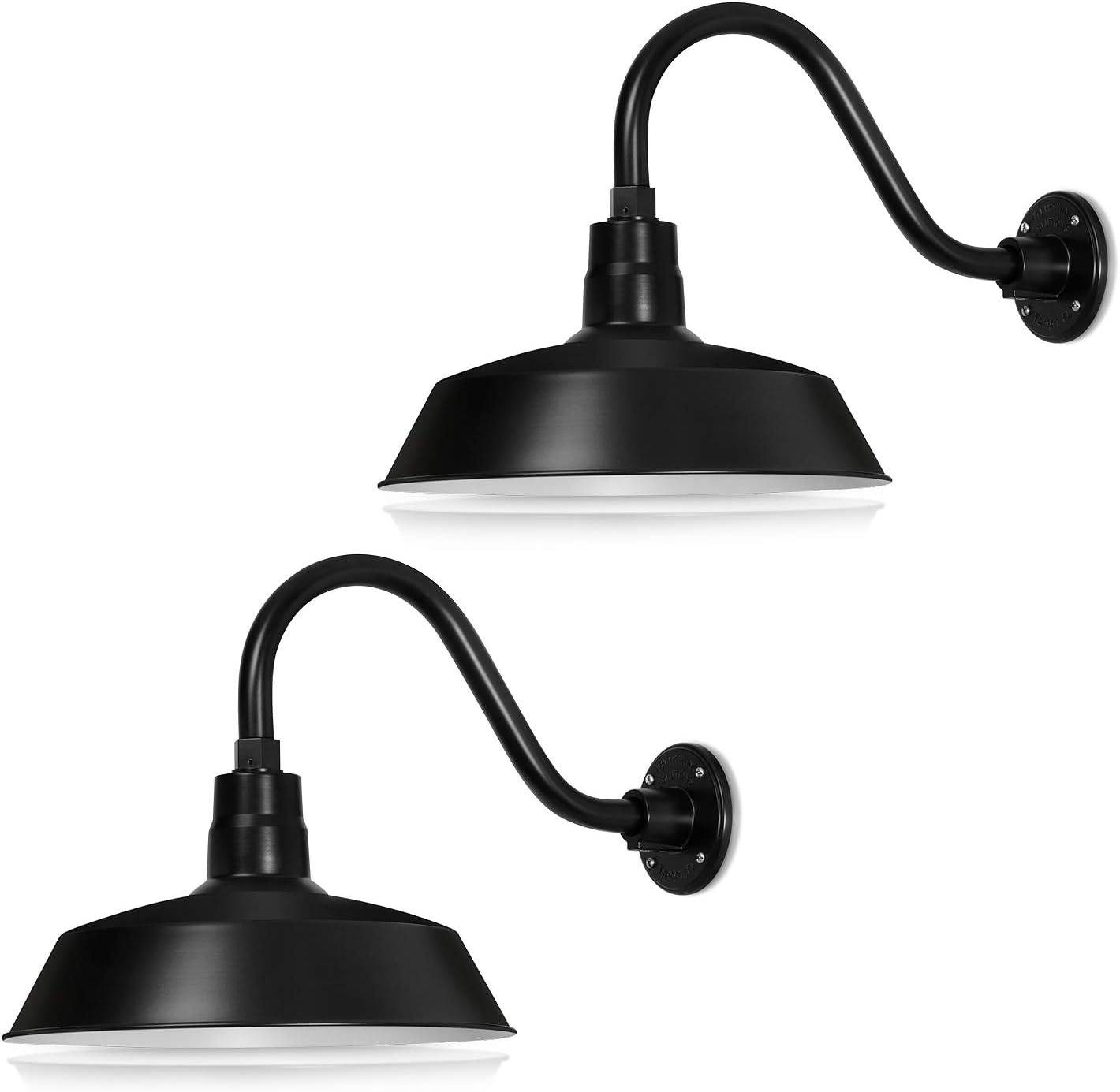 Barn Light 14" Shade with 15" Gooseneck Arm