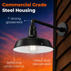 Barn Light 14" Shade with 13" Gooseneck Arm