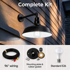 Barn Light 14" Shade with 13" Gooseneck Arm