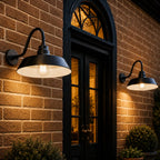 Barn Light 14" Shade with 15" Gooseneck Arm