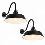 Barn Light 14" Shade with 15" Gooseneck Arm