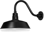 Barn Light 14" Shade with 15" Gooseneck Arm