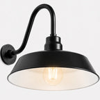 Barn Light 14" Shade with 15" Gooseneck Arm