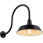 Barn Light 14" Shade with 24" Gooseneck Arm