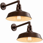 Barn Light 14" Shade with 13" Gooseneck Arm