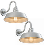 Barn Light 14" Shade with 10" Gooseneck Arm