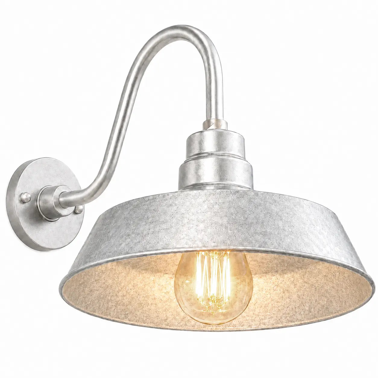 Barn Light 14" Shade with 15" Gooseneck Arm