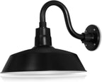 Barn Light 14" Shade with 10" Gooseneck Arm