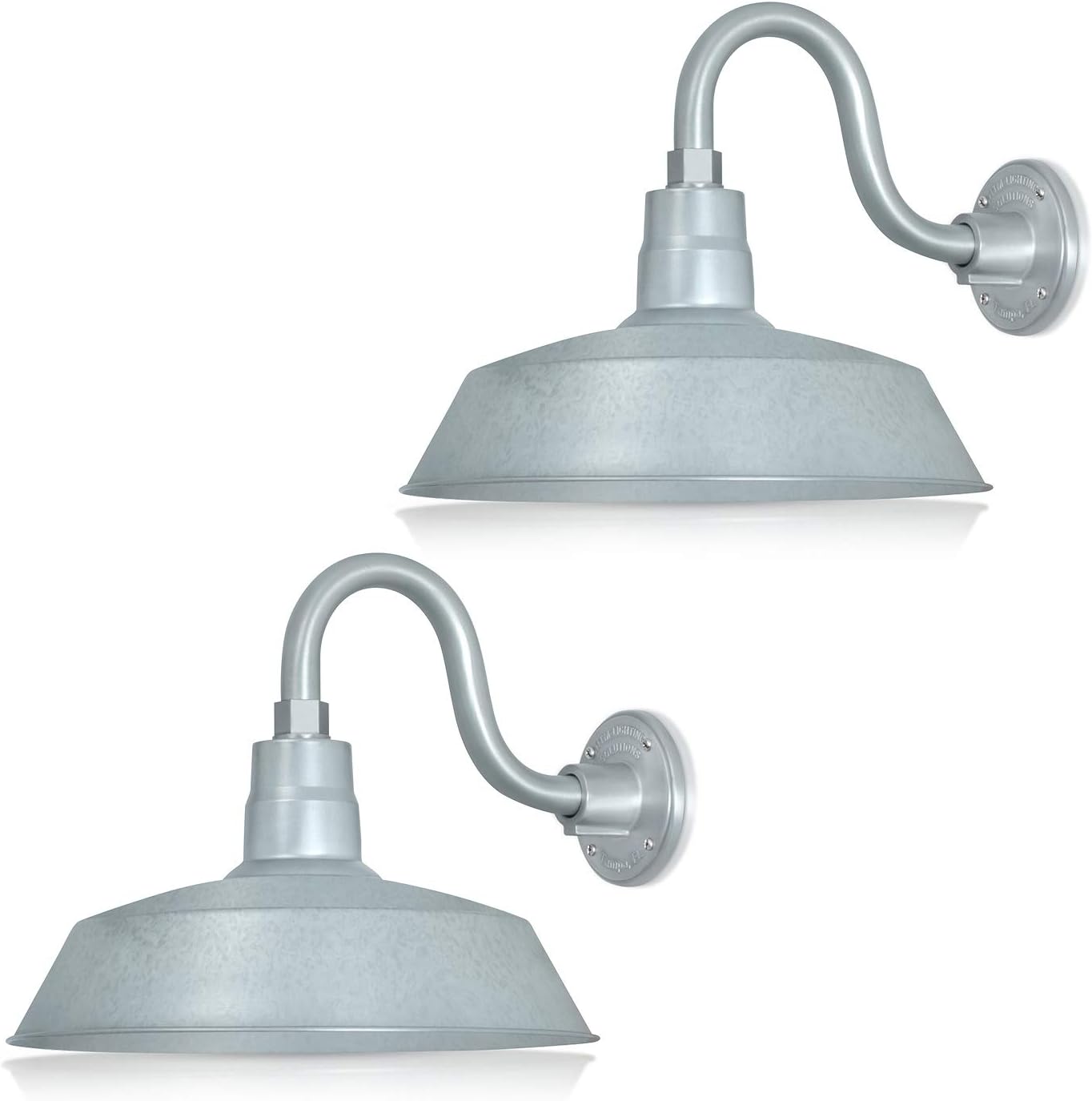 Barn Light 14" Shade with 10" Gooseneck Arm