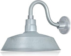 Barn Light 14" Shade with 10" Gooseneck Arm