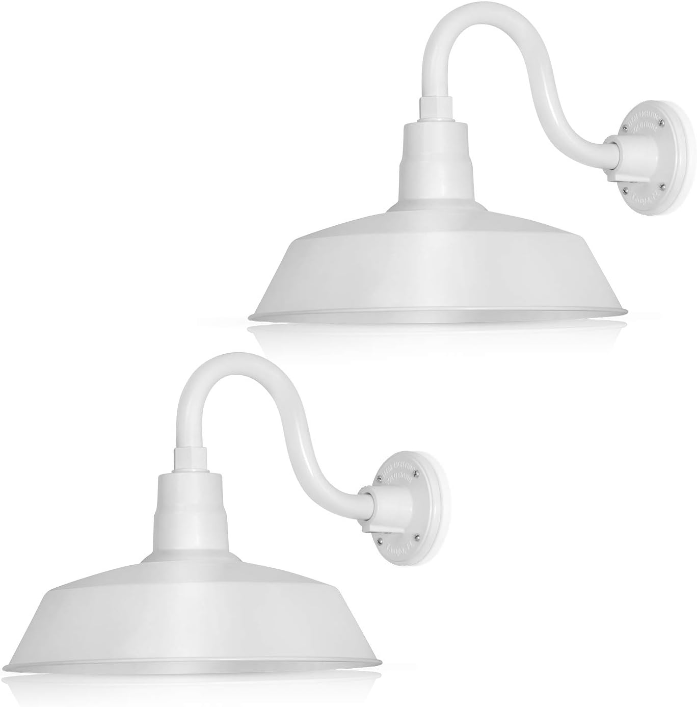 Barn Light 14" Shade with 10" Gooseneck Arm
