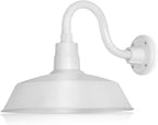 Barn Light 14" Shade with 10" Gooseneck Arm