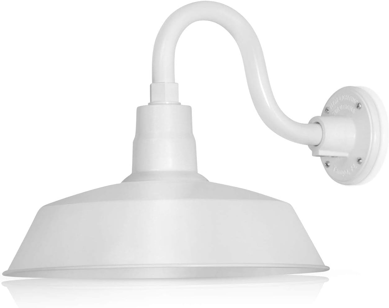 Barn Light 14" Shade with 10" Gooseneck Arm
