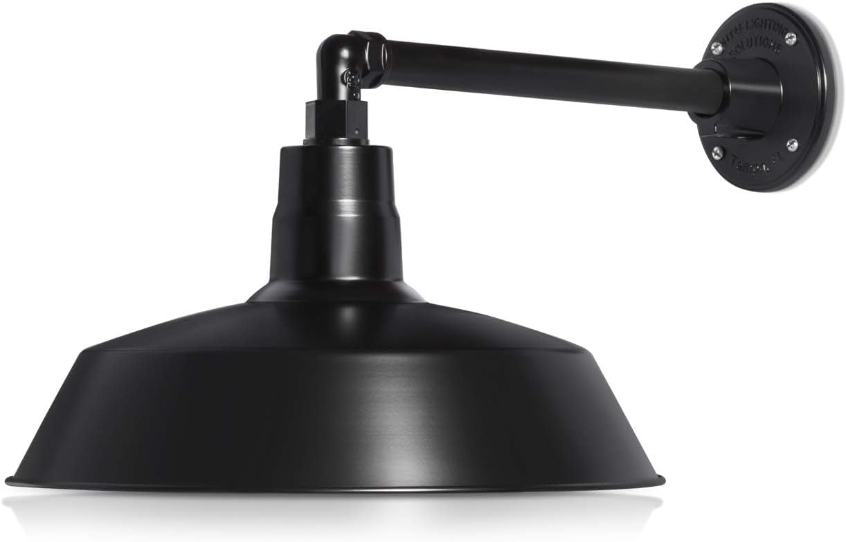 Barn Light 14" Shade with 13" Gooseneck Arm