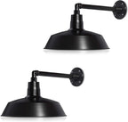 Barn Light 14" Shade with 13" Gooseneck Arm