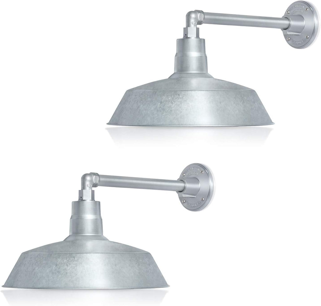 Barn Light 14" Shade with 13" Gooseneck Arm
