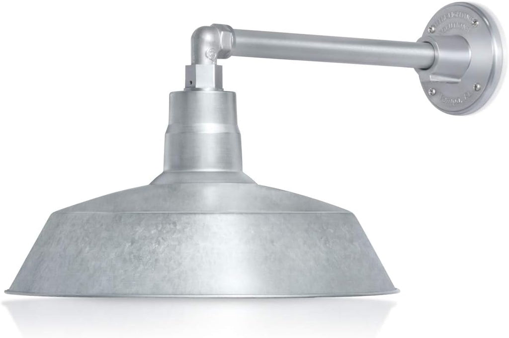 Barn Light 14" Shade with 13" Gooseneck Arm
