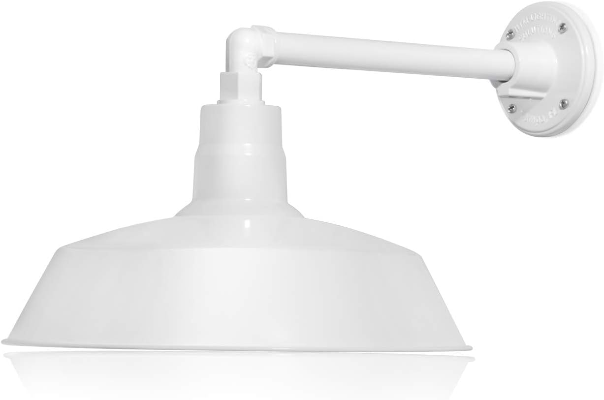 Barn Light 14" Shade with 13" Gooseneck Arm