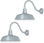 Barn Light 14" Shade with 15" Gooseneck Arm