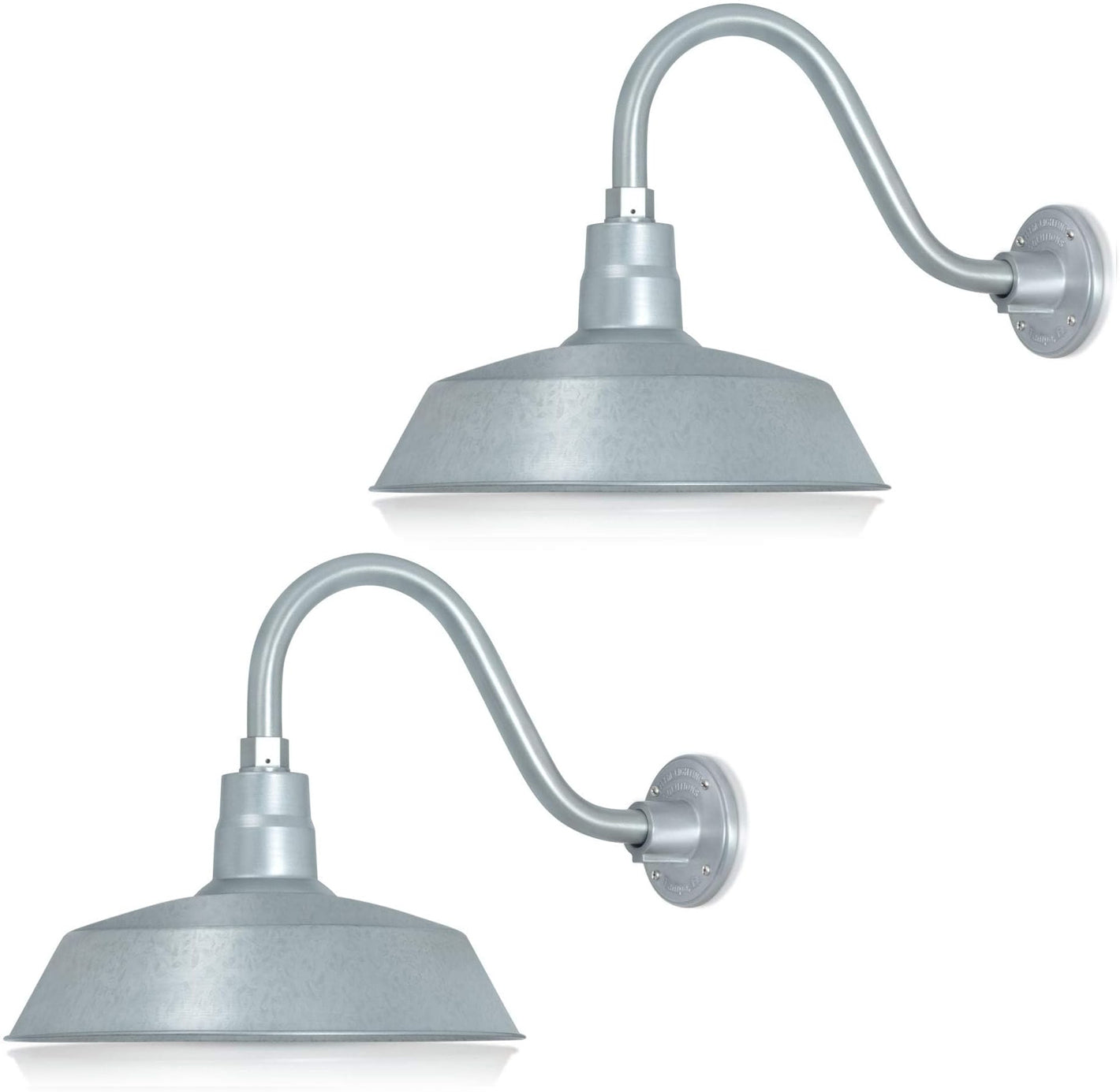 Barn Light 14" Shade with 15" Gooseneck Arm