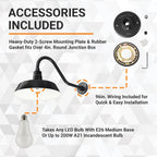 Barn Light 14" Shade with 22" Gooseneck Arm