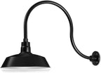 Barn Light 14" Shade with 24" Gooseneck Arm