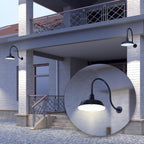 Barn Light 14" Shade with 24" Gooseneck Arm