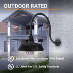 Barn Light 14" Shade with 24" Gooseneck Arm