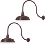Barn Light 14" Shade with 24" Gooseneck Arm