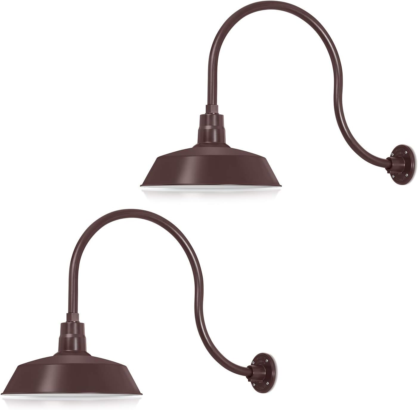 Barn Light 14" Shade with 24" Gooseneck Arm