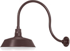 Barn Light 14" Shade with 24" Gooseneck Arm