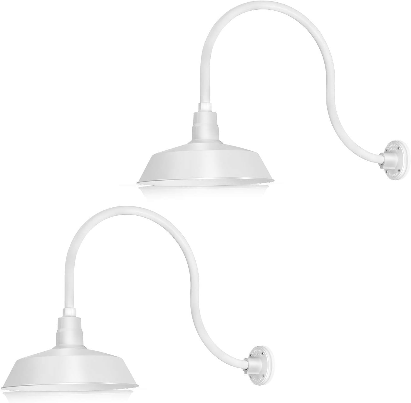 Barn Light 14" Shade with 24" Gooseneck Arm