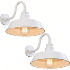 Barn Light 14" Shade with 10" Gooseneck Arm