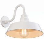 Barn Light 14" Shade with 10" Gooseneck Arm