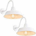 Barn Light 14" Shade with 15" Gooseneck Arm