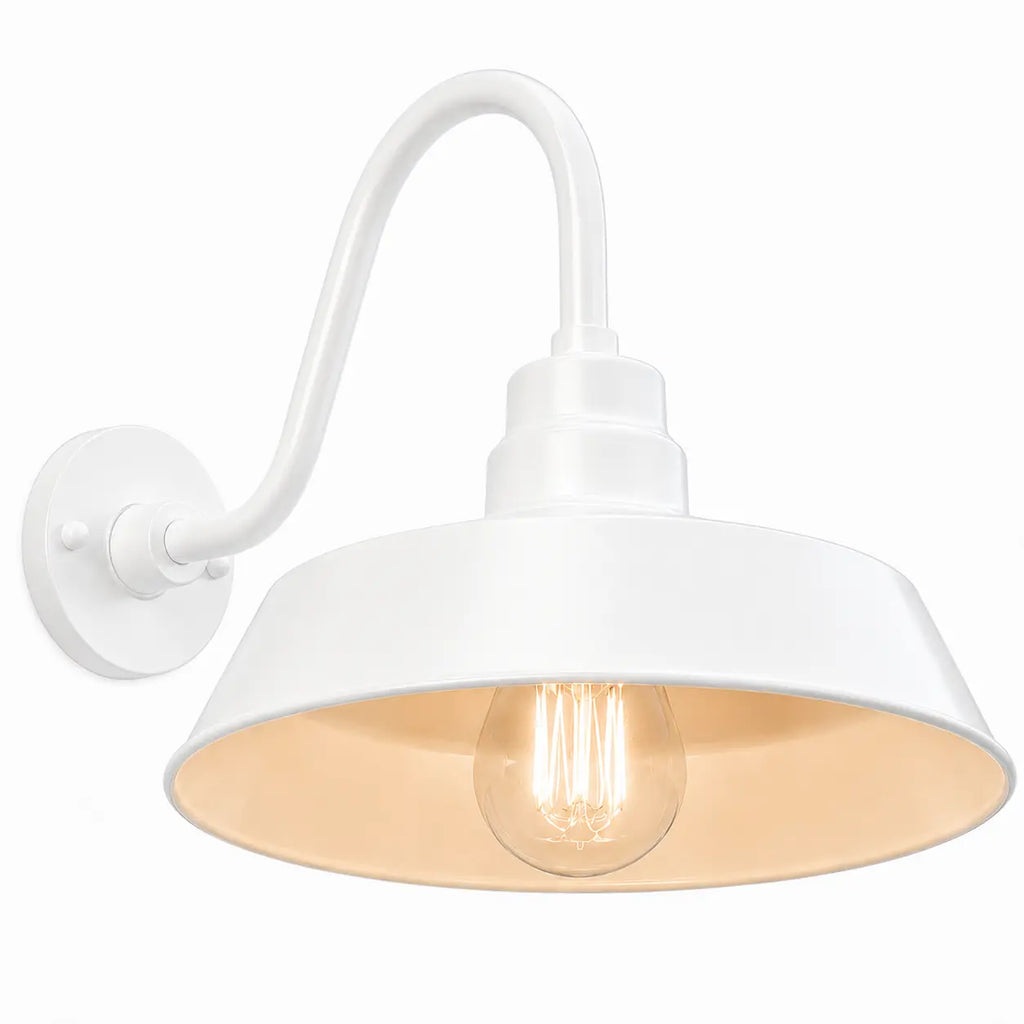 Barn Light 14" Shade with 15" Gooseneck Arm